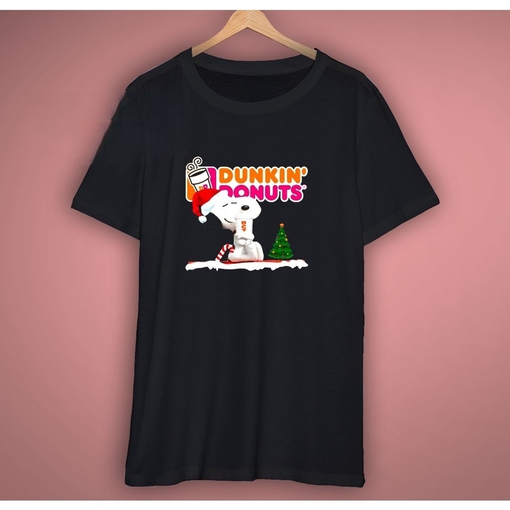 Snoopy Drink Dunkin Donuts Christmas T-Shirt